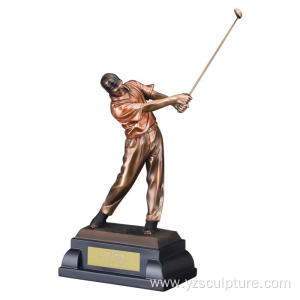 Bronze Golf Player Statue for Sale